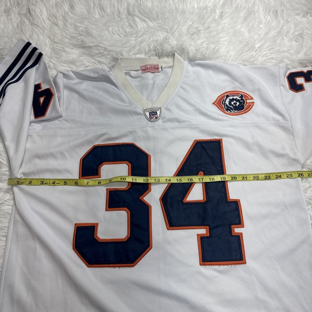 Chicago Bears Walter Payton Throwback Jersey Mitchell Ness XL 52 Stitched Rare! - Picture 7 of 9